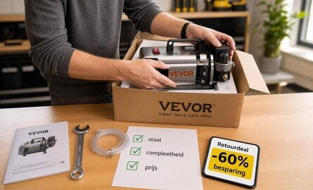 Vevor via retour kopen: ervaringen, kwaliteit en tot 60% besparing