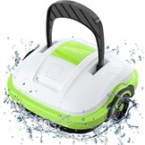 Zwembad Reiniger | Automatisch Draadloos | Accu Dubbele Motor | Wit Groen