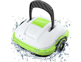 Zwembad Reiniger | Automatisch Draadloos | Accu Dubbele Motor | Wit Groen