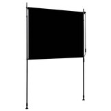 vidaXL Rolgordijn voor buiten 150x270 cm antraciet