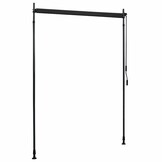 vidaXL Rolgordijn voor buiten 150x270 cm antraciet