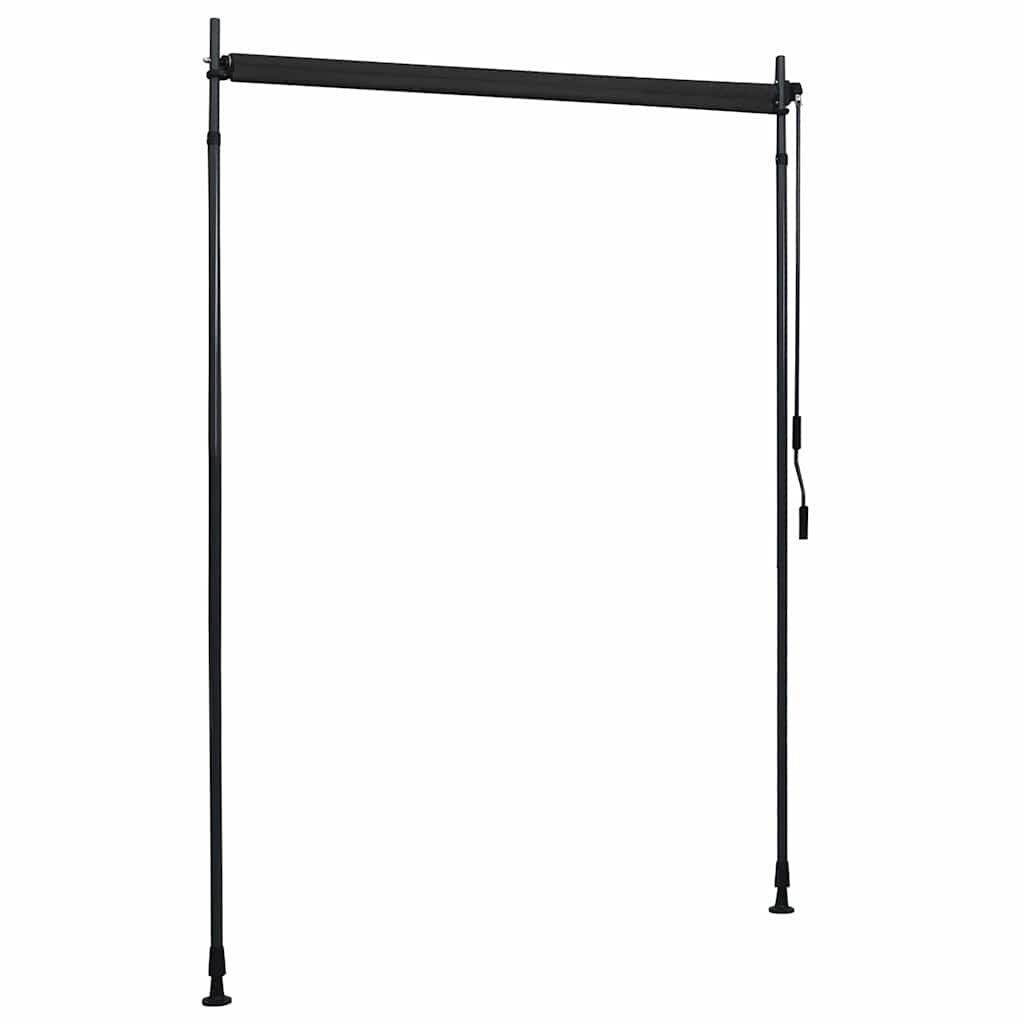 vidaXL Rolgordijn voor buiten 150x270 cm antraciet
