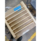 Traphekje - hout - van 72 tot 122 cm breed x 68 cm hoog