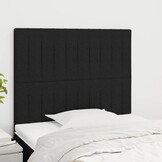 vidaXL Hoofdborden Stof Zwart 2 stuks 60% Korting