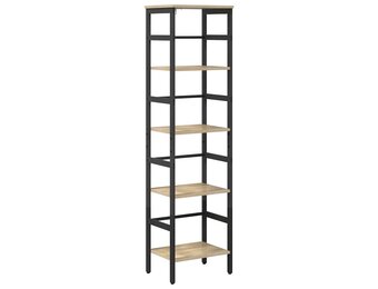 vidaXL Boekenkast Sonoma Eiken 40 x 29,5 x 149 cm Bewerkt hout