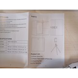 EMART Fotostudio Light Box 30x30x30 cm met 120 LED lampen en 6 achtergrondkleuren