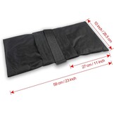 EMART 6 stuks zandzakken en 6 klemmen fotoachtergrond groot 11,4 cm voor foto's studio, achtergronden