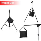 EMART 6 stuks zandzakken en 6 klemmen fotoachtergrond groot 11,4 cm voor foto's studio, achtergronden