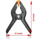 EMART 6 stuks zandzakken en 6 klemmen fotoachtergrond groot 11,4 cm voor foto's studio, achtergronden