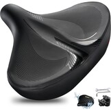 DAWAY C40 Fietszadel met extra zacht schuimvulling, voor dames en heren, senioren, universeel reservezadel voor hometrainer, MTB, e-bike, stadsfiets, racefiets