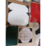 EMART Photography Background Set 42x29cm,14 Double Sided Background Papers and 2 Photography Windows,Suitable For Food,Jewellery, Skin Care Products and Small Product Photography
