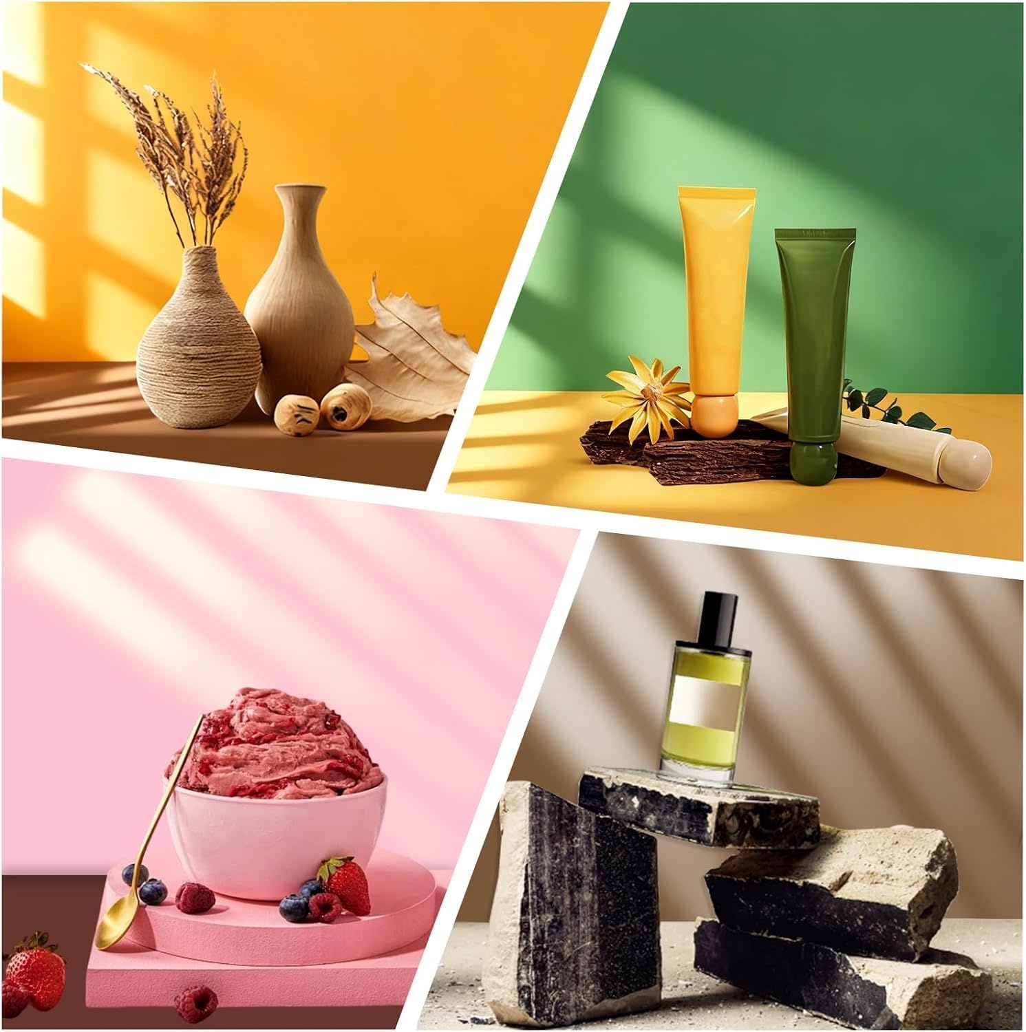 EMART Photography Background Set 42x29cm,14 Double Sided Background Papers and 2 Photography Windows,Suitable For Food,Jewellery, Skin Care Products and Small Product Photography