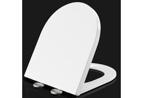 D-vormige Toiletbril - Softclose, Quick-Release, Urea-duroplast | 57% Korting