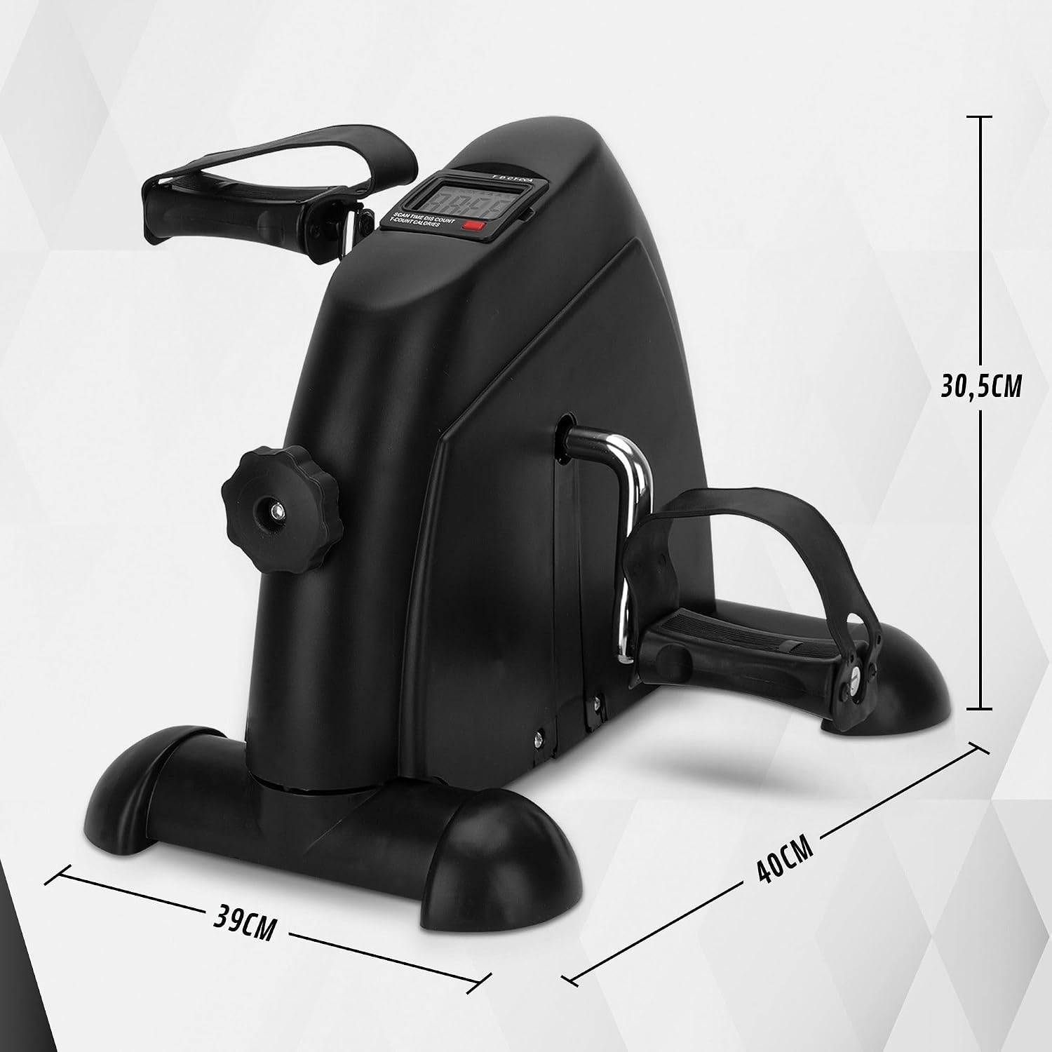 Office Bike - Sitting Bike - Home Trainer - Mobility Trainer - LCD Display - Fitness Bike - Black