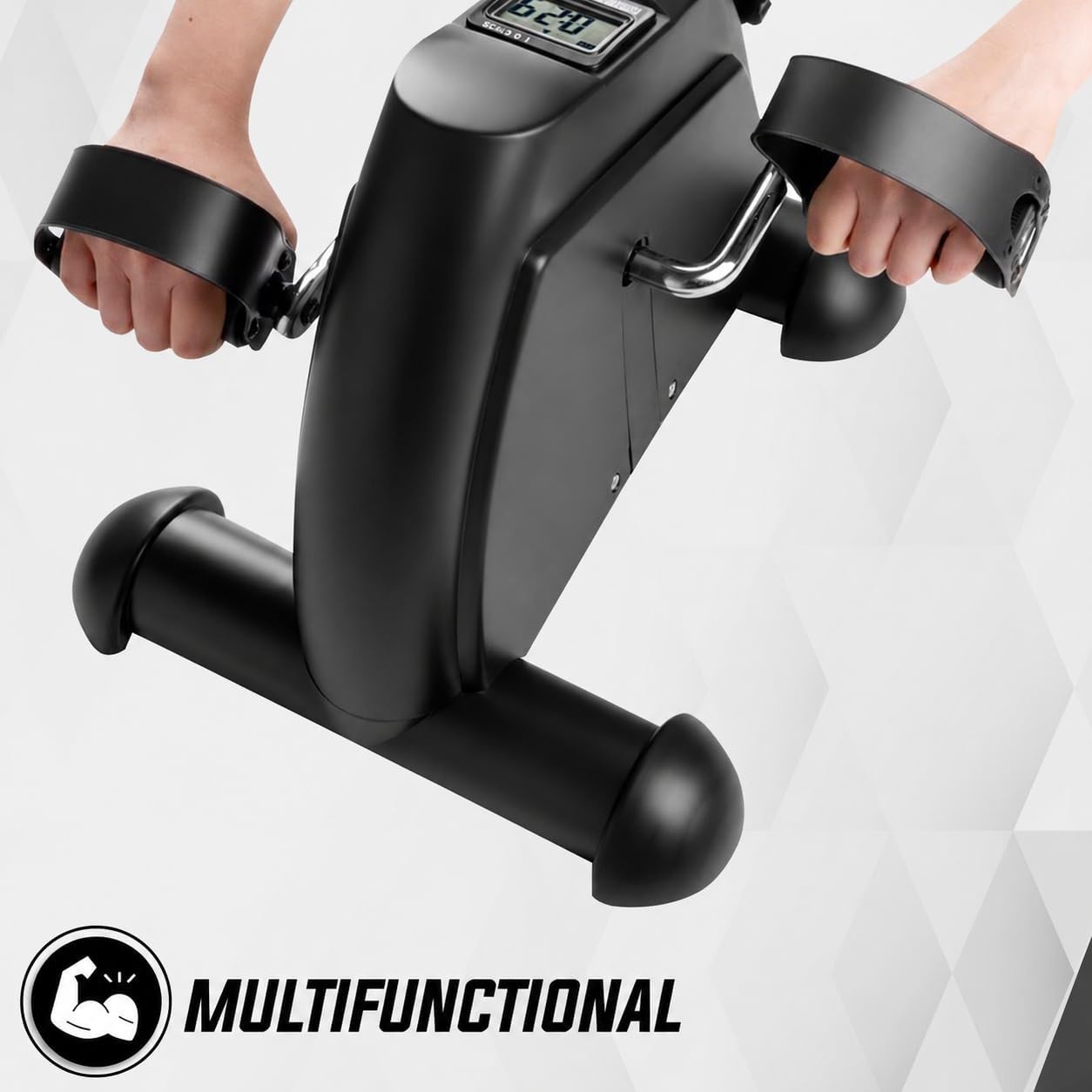 Office Bike - Sitting Bike - Home Trainer - Mobility Trainer - LCD Display - Fitness Bike - Black