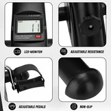 Office Bike - Sitting Bike - Home Trainer - Mobility Trainer - LCD Display - Fitness Bike - Black
