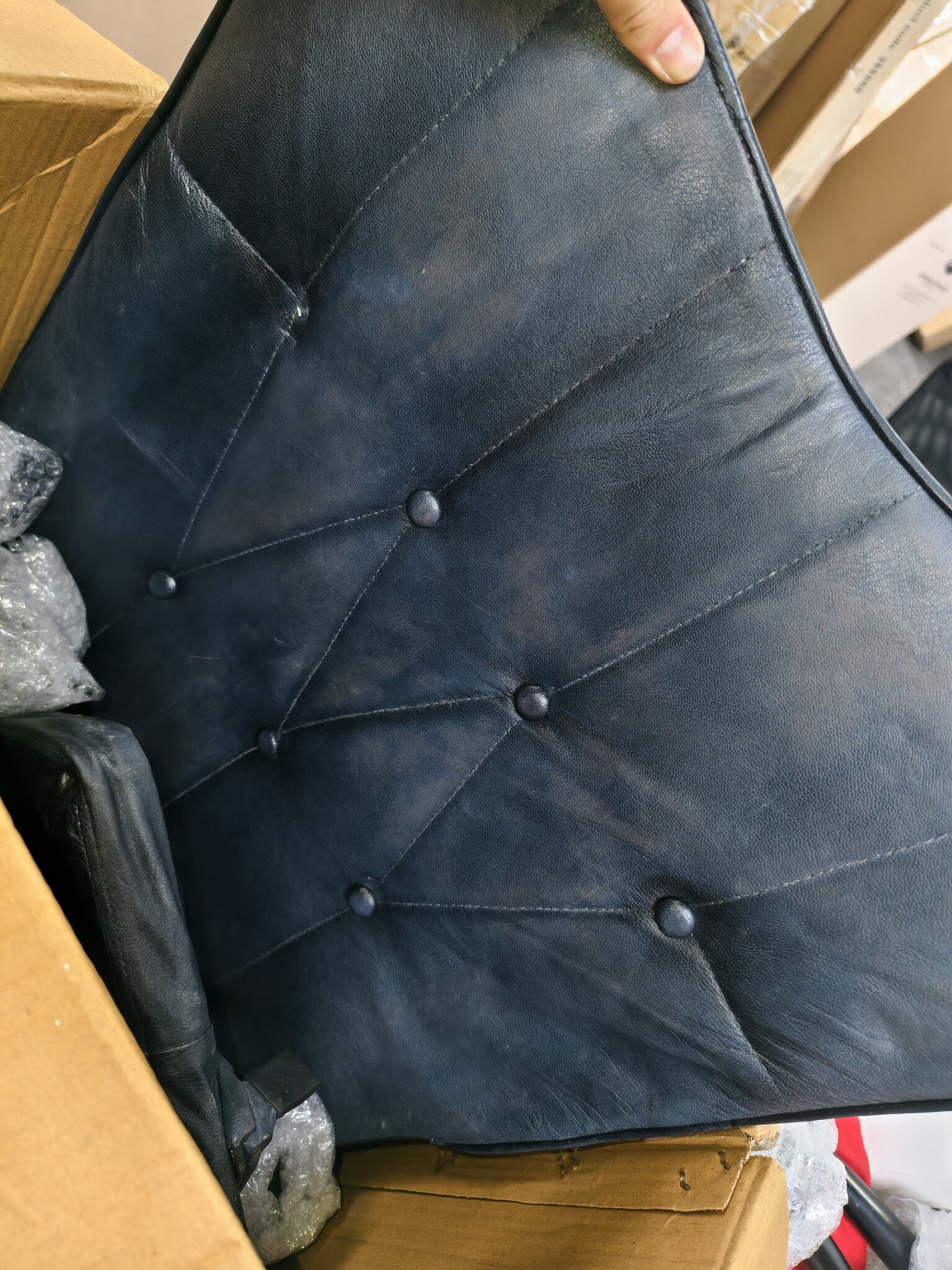Leren Fauteuil met Voetensteun - Grijs - 75% Korting
