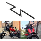 Motorfiets Stuur Z Bars 25mm 7/8 "Drag Stuur Universele Voor Sportster Cruiser XL 883 1200 Custom Chopper Softail Dyna Street Bob Zwart