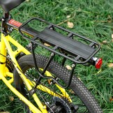 West Biking MTB Bagagedrager Aluminium - Zwart - Verstelbaar tot 50 kg