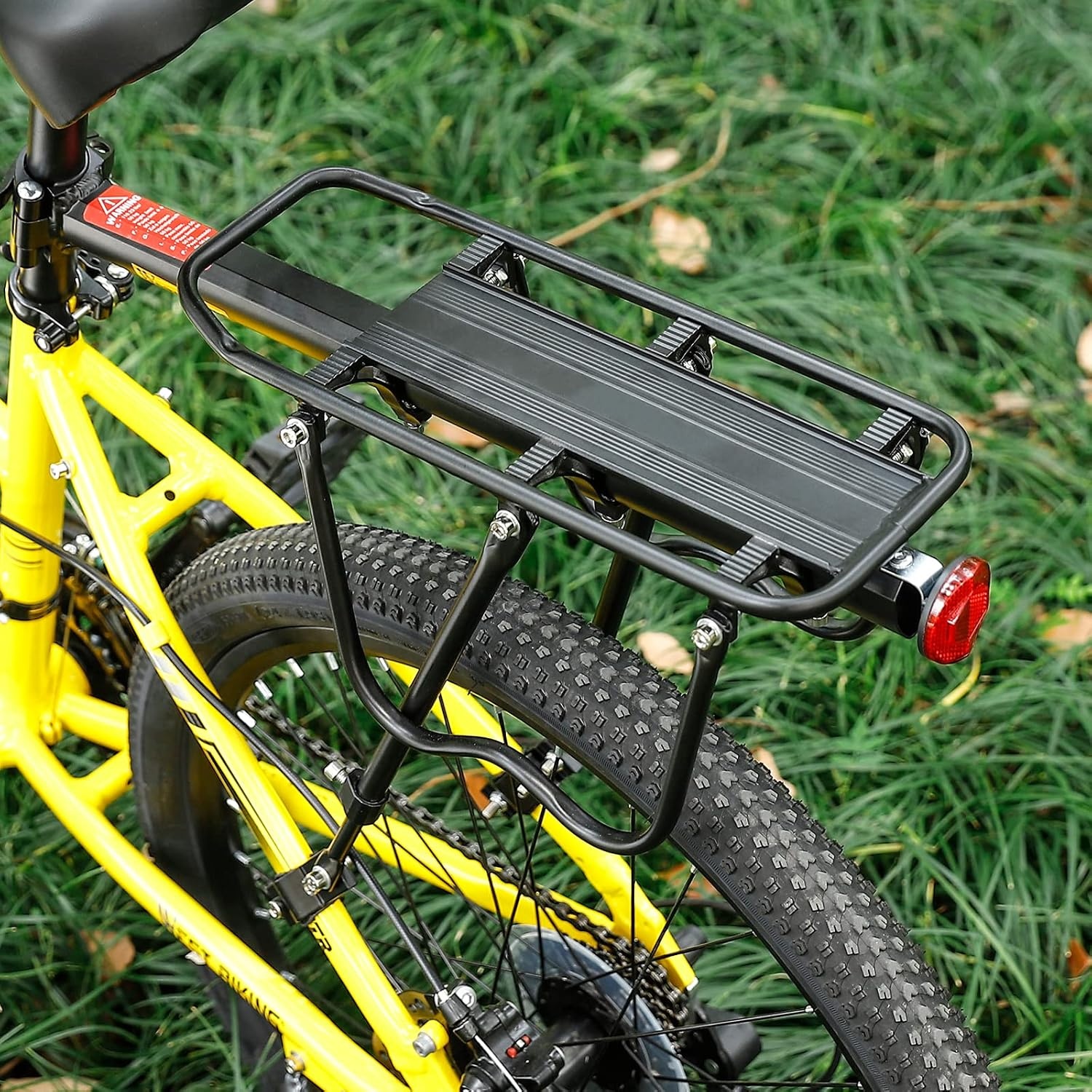 West Biking MTB Bagagedrager Aluminium - Zwart - Verstelbaar tot 50 kg