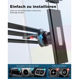 Universele Tablet Houder voor Auto - Ventilatierooster - 360° Draaibaar - Zwart - Geschikt voor 6-17 inch