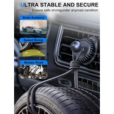Universele Tablet Houder voor Auto - Ventilatierooster - 360° Draaibaar - Zwart - Geschikt voor 6-17 inch