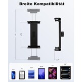 Universele Tablet Houder voor Auto - Ventilatierooster - 360° Draaibaar - Zwart - Geschikt voor 6-17 inch