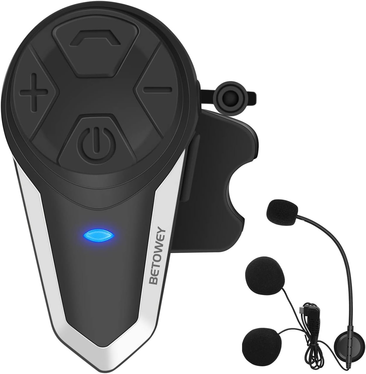 BETOWEY BT-S3 Bluetooth Motor Intercom Headset - Zwart - 1 Set