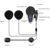 BETOWEY BT-S3 Bluetooth Motor Intercom Headset - Zwart - 1 Set