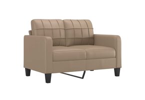 VidaXL Tweezitsbank 120 cm Kunstleer Cappuccino - 41% Korting