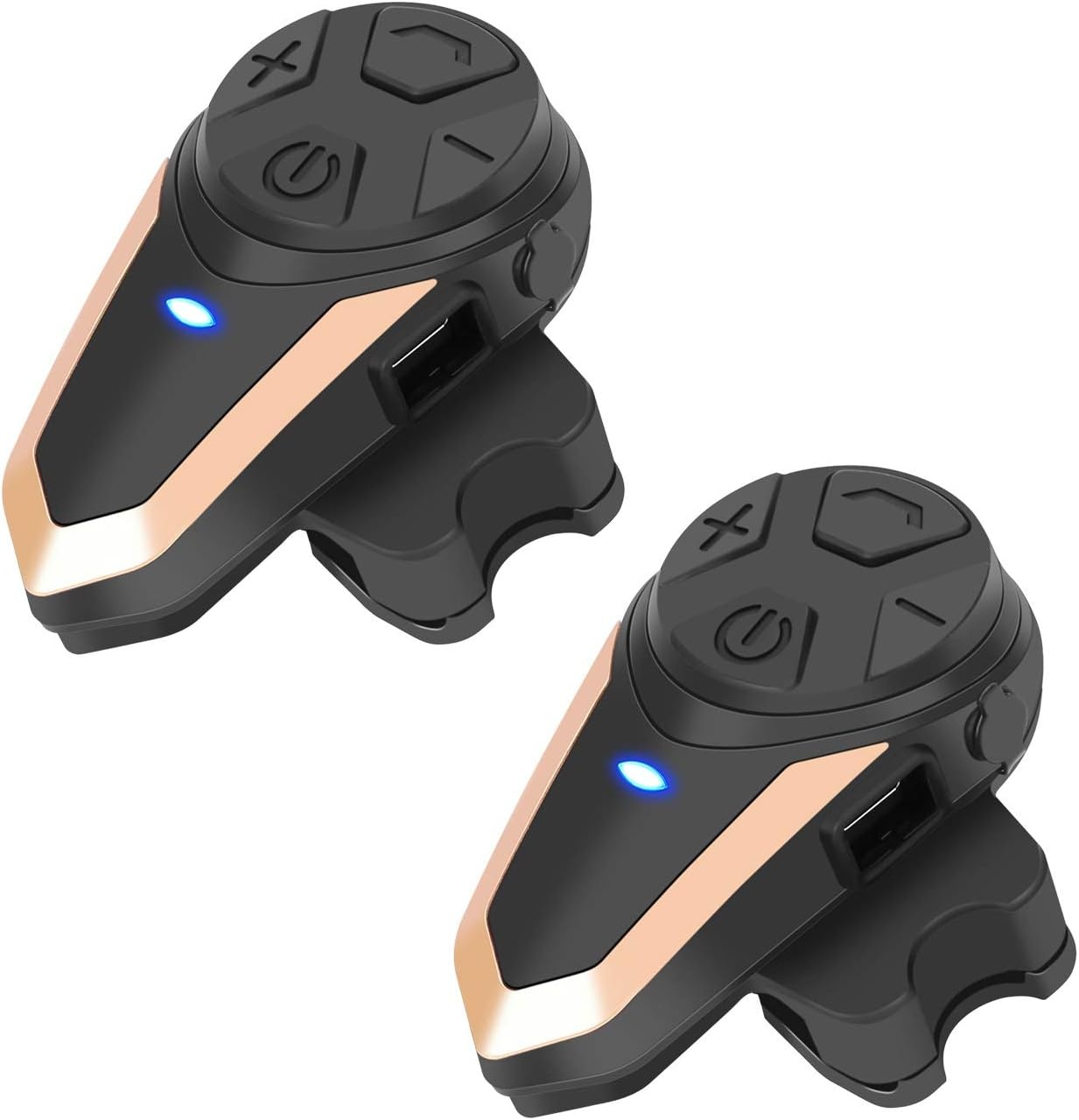 BETOWEY BT-S3 Bluetooth Motor Intercom Headset - Zwart - 1 Set
