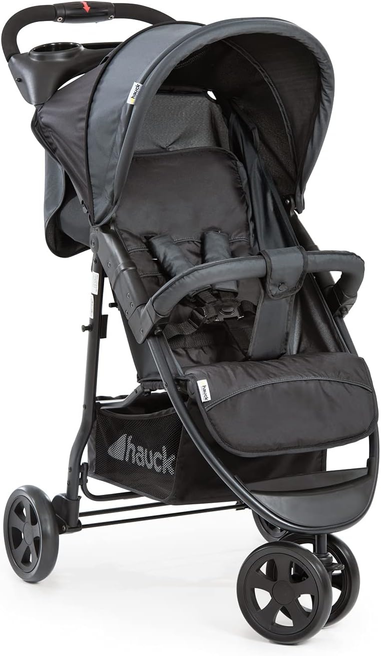 Hauck Citi Neo II Kinderwagen - Caviar/Stone - 3-wieler, opvouwbaar met één hand