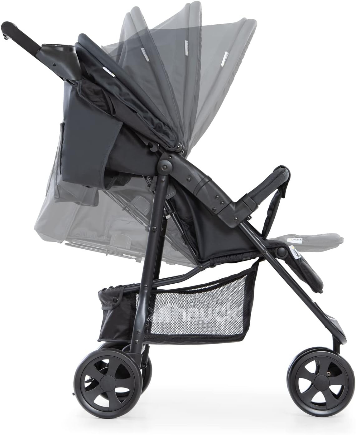 Hauck Citi Neo II Kinderwagen - Caviar/Stone - 3-wieler, opvouwbaar met één hand