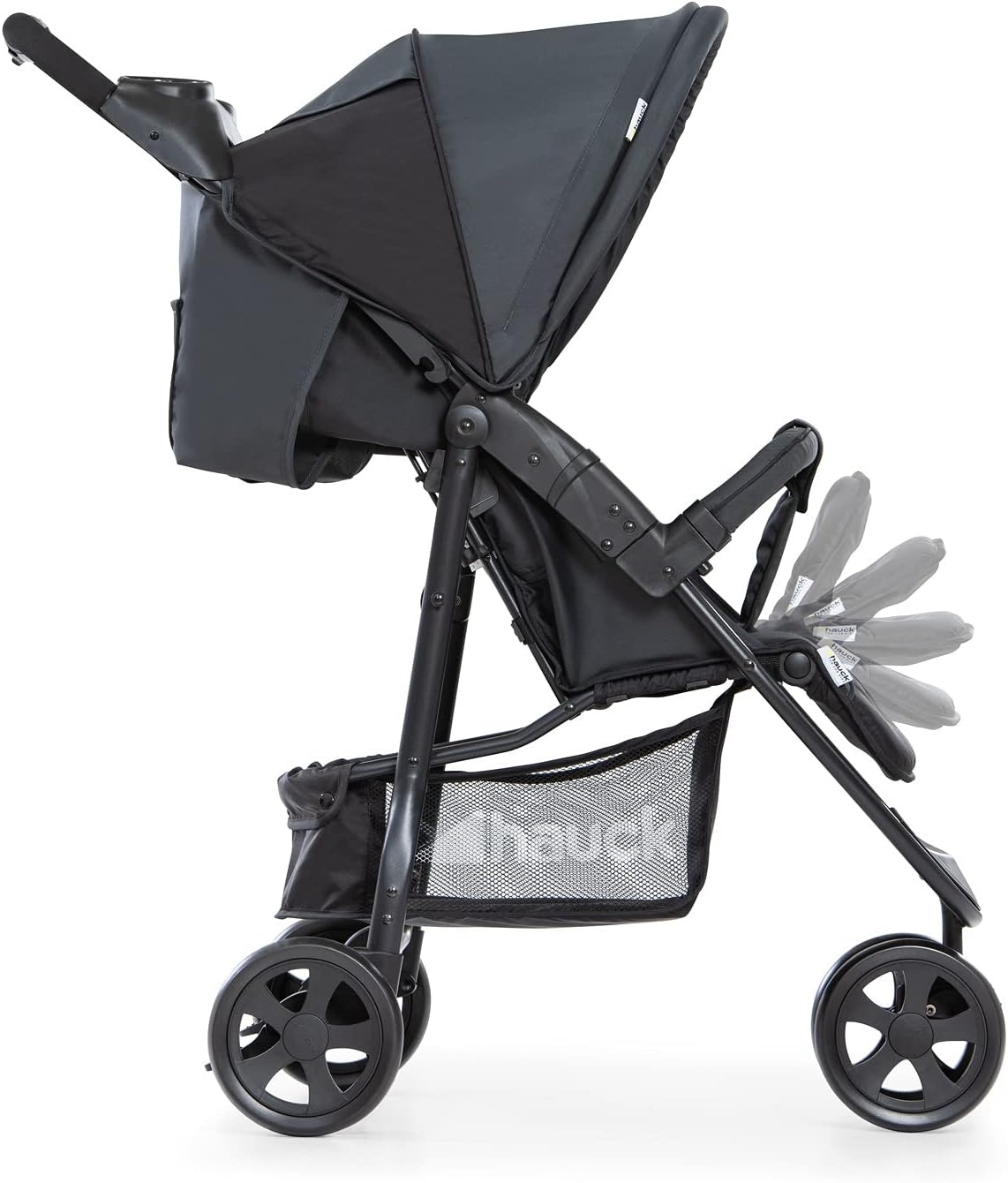 Hauck Citi Neo II Kinderwagen - Caviar/Stone - 3-wieler, opvouwbaar met één hand