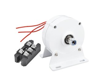600 W permanente magneetgenerator 12 V, 24 V, 48 V, 750 r/m, 3 fasen, transmissievrij, wisselstroom, synchrone generator, zeldzame aard-NdFeB, elektromotor, windmolengenerator, met - Maat 24V