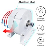 600 W permanente magneetgenerator 12 V, 24 V, 48 V, 750 r/m, 3 fasen, transmissievrij, wisselstroom, synchrone generator, zeldzame aard-NdFeB, elektromotor, windmolengenerator, met - Maat 24V