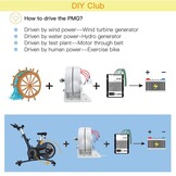 600 W permanente magneetgenerator 12 V, 24 V, 48 V, 750 r/m, 3 fasen, transmissievrij, wisselstroom, synchrone generator, zeldzame aard-NdFeB, elektromotor, windmolengenerator, met - Maat 24V