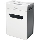 Leitz IQ Home Office Cross Cut Paper Shredder, Shredds up to 12-10 Sheets (70-80gsm), Security Level P4, 23 Litre Collector Container, White, 80090000
