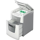 Leitz IQ Home Office Cross Cut Paper Shredder, Shredds up to 12-10 Sheets (70-80gsm), Security Level P4, 23 Litre Collector Container, White, 80090000