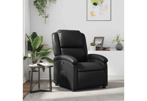 Verstelbare Fauteuil Kunstleer Zwart - 41% Korting!