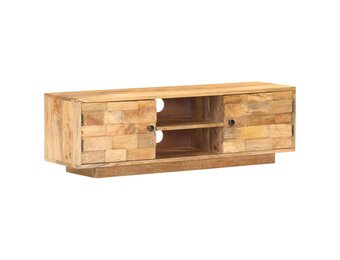 vidaXL Tv-meubel 116x30x35 cm massief mangohout