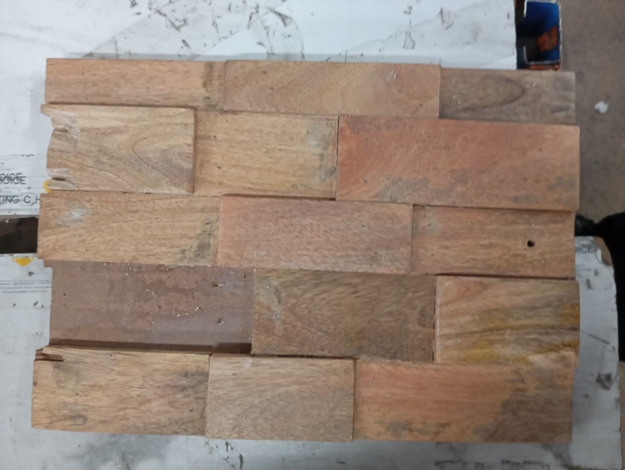 vidaXL Tv-meubel 116x30x35 cm massief mangohout