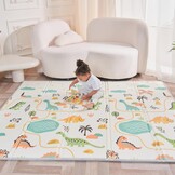SUPERBE BEBE Baby Speelmat - 180x200x1.5cm - Opvouwbare Vloermat - Dinosaurus