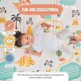 SUPERBE BEBE Baby Speelmat - 180x200x1.5cm - Opvouwbare Vloermat - Dinosaurus
