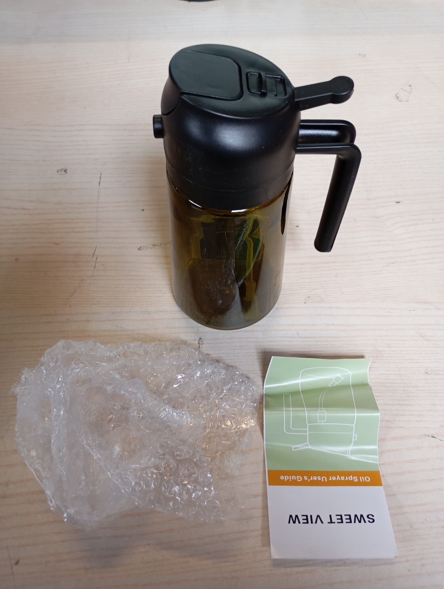SWEET VIEW 2-in-1 Oliespuit en Dispenser - 470ml - Zwart