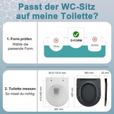 Universele Grijze Duroplast WC-bril (D-vorm) - Softclose & Snel Losmaakbaar - 60% Korting