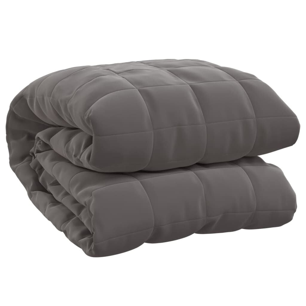 vidaXL Verzwaringsdeken Grijs 220x235cm - 57% Korting