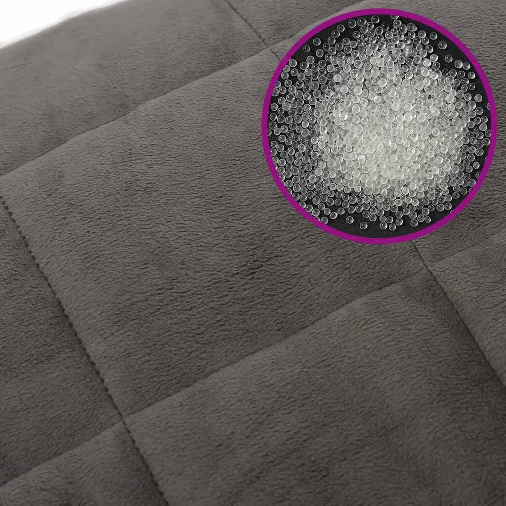 vidaXL Verzwaringsdeken Grijs 220x235cm - 57% Korting