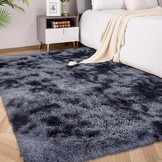 FVVRAX Pluizig hoogpolig tapijt, 120 x 180 cm, Beige, extra zacht shaggy tapijt, antislip, voor woonkamer, slaapkamer, knuffelig vloertapijt voor huisdieren