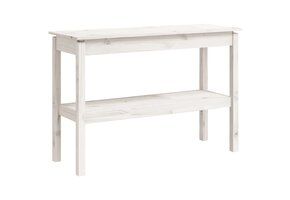 vidaXL Wandtafel Massief Grenenhout Wit - 58% Korting